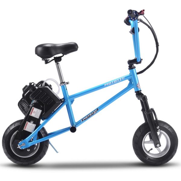 MotoTec 49cc Gas Mini Bike V2 Blue Online