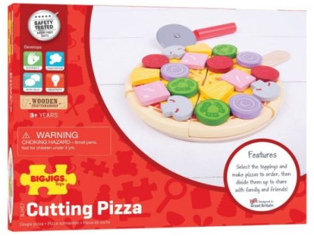 BigJigs Wooden Cutting Pizza For Cheap