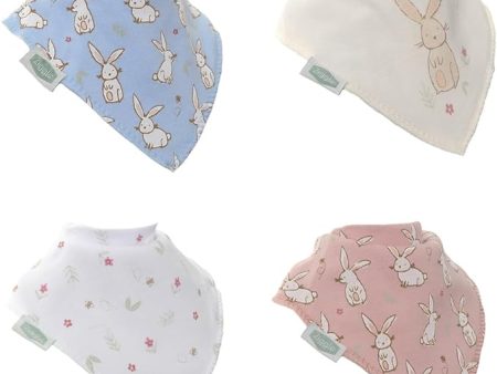 Bandana Dribble Bibs 4 Pack Bunny For Cheap