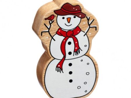 Lanka Kade Fairtrade Painted Wooden Snowman For Sale