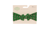 Ziggle Top Bow Turban Headband Green Reindeer on Sale