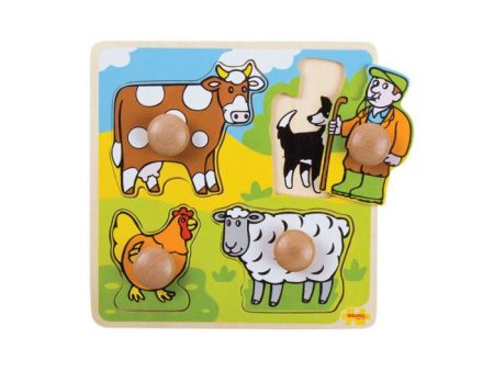 BigJigs My First Peg Puzzle, Farm For Sale