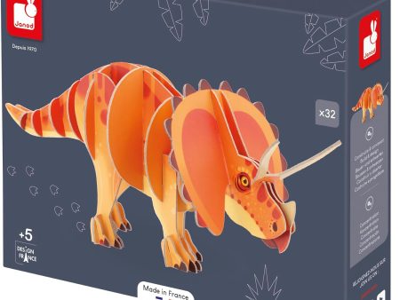 Janod 3D Triceratops Construction Puzzle Discount