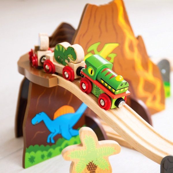 BigJigs Wooden Dinosaur Train Set For Discount