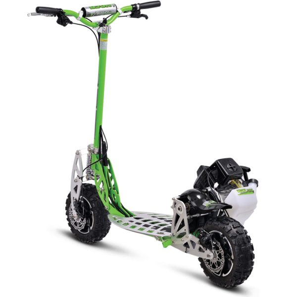 MotoTec UberScoot 70x 2-Speed Gas Scooter Green Online now