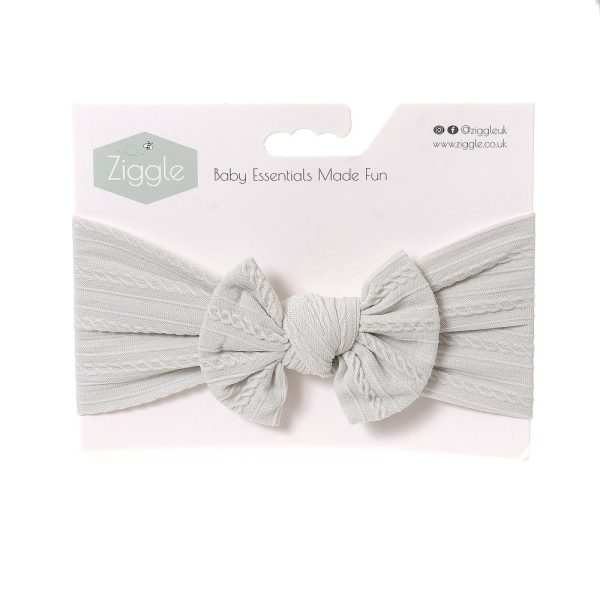 Ziggle Top Bow Turban Headband Sage For Discount